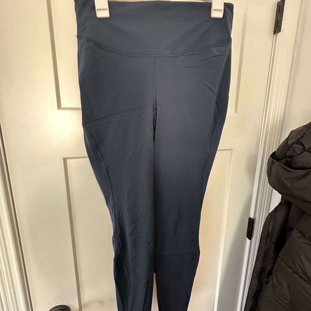 Navy Blue High-Waisted Leggings